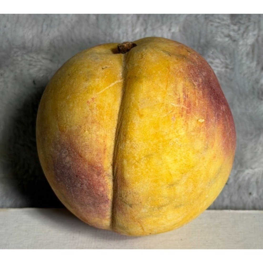 Antique Italian Alabaster Stone Fruit Peach